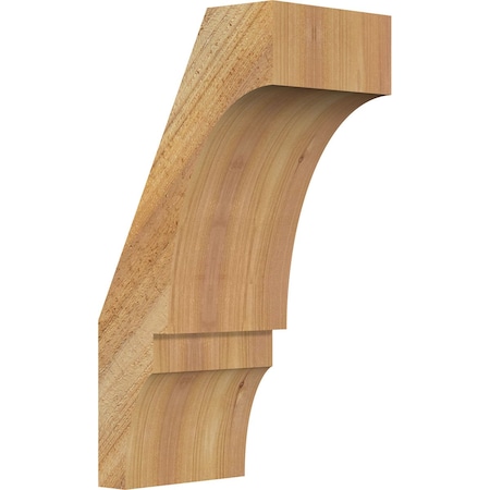 Ekena Millwork 6"W x 8"D x 16"H Balboa Rough Sawn Knee Brace, Western Red Cedar BRC06X08X16BOA00RWR